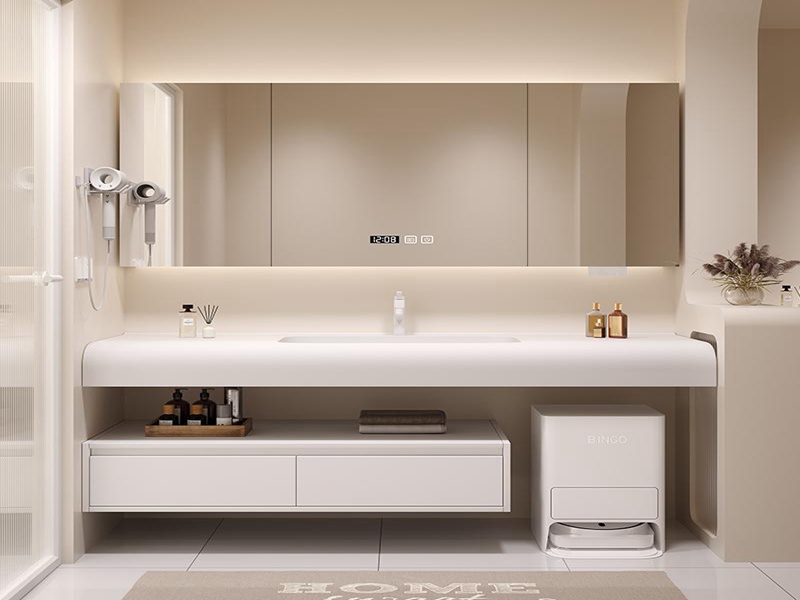 Роскошный настенный туалетный столик, раковина, умывальник, шкаф для ванной комнаты с умным зеркалом, настенный зеркальный шкаф для ванной комнаты