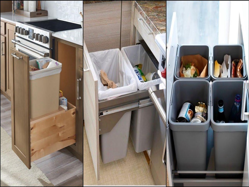 Ящик для мусора и переработки кухонных шкафов
