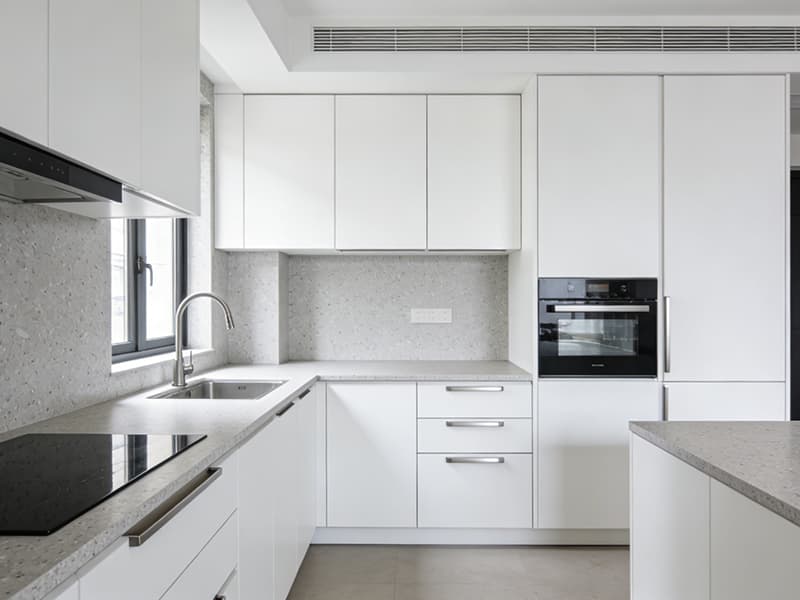 white kitchen cabinet modern