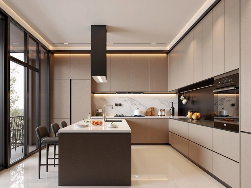 Как сравнить материалы и отделку кухонных шкафов?